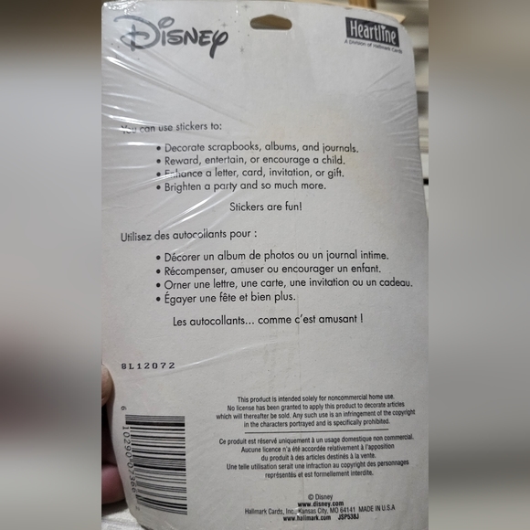 Bicycle Disney Tinkerbell Cards, Paperback Plates, Patch & Glitter Stickers Lot - Picture 5 of 10